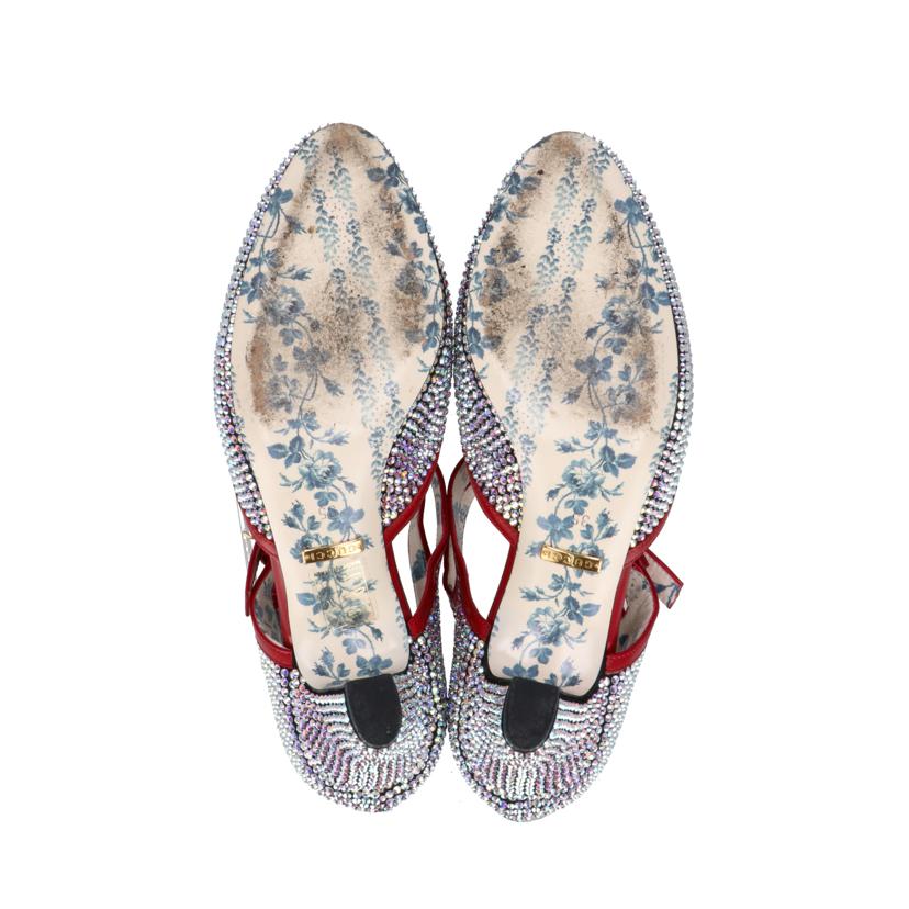 GUCCI グッチ/グッチ／ラインスト－ンパンプス約21．5cm/512462//ABランク/93