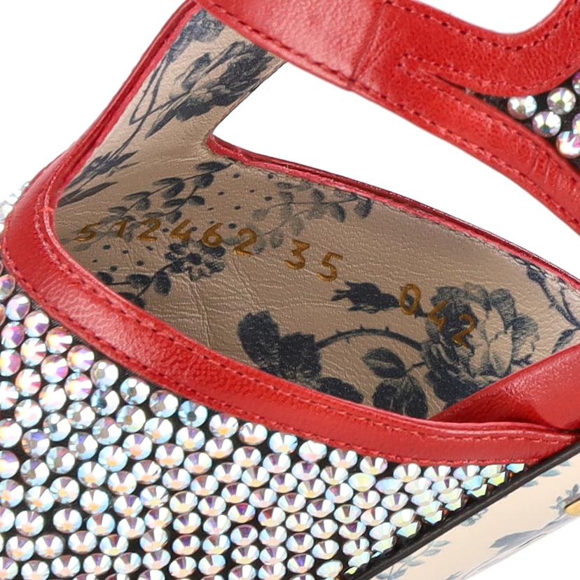 GUCCI グッチ/グッチ／ラインスト－ンパンプス約21．5cm/512462//ABランク/93