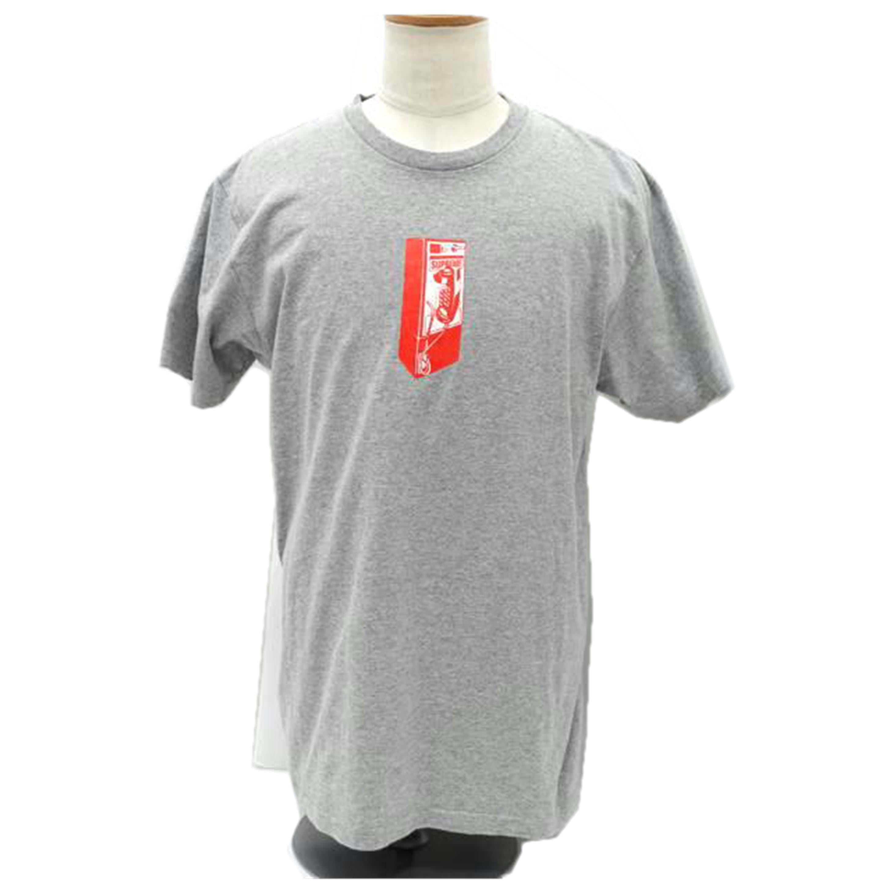 supreme シュプリーム/公衆電話プリントTシャツ／グレー//ABランク/88