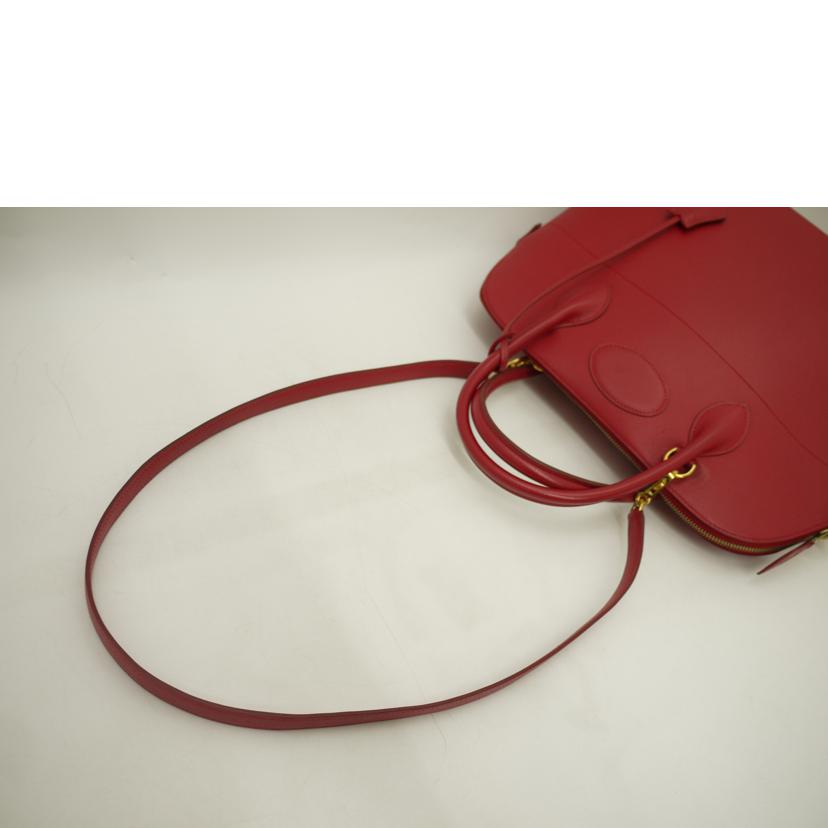 HERMES エルメス/ボリード37／エプソン／レッド系//□C(*****/Bランク/69