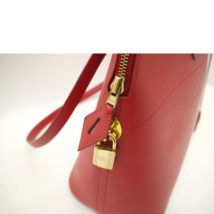 HERMES エルメス/ボリード37／エプソン／レッド系//□C(*****/Bランク/69