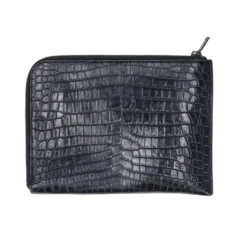 SAINT　LAURENT　 サンローラン/エンボスレザークラッチバッグ／ブラック/479964DZEOU//GNC*****/ABランク/18