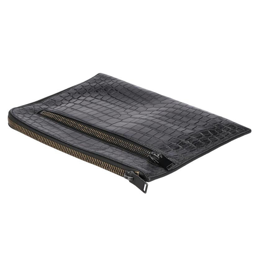 SAINT　LAURENT　 サンローラン/エンボスレザークラッチバッグ／ブラック/479964DZEOU//GNC*****/ABランク/18