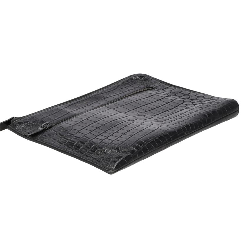 SAINT　LAURENT　 サンローラン/エンボスレザークラッチバッグ／ブラック/479964DZEOU//GNC*****/ABランク/18