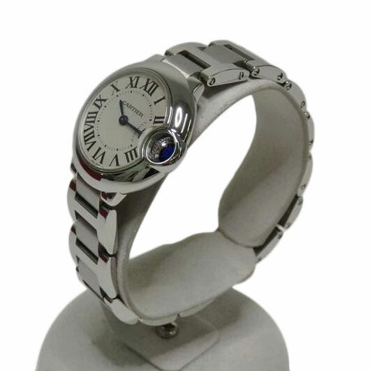 Cartier/バロンブルーSM／レディース／クォーツ/W69010Z4//458*****/Aランク/84