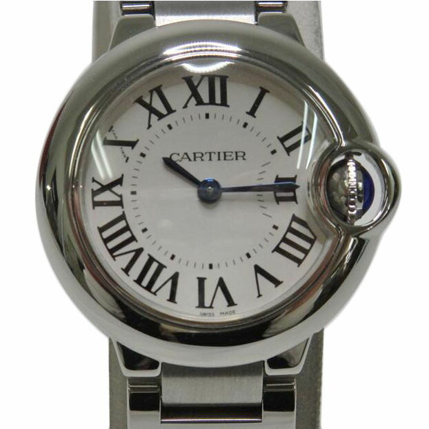 Cartier/バロンブルーSM／レディース／クォーツ/W69010Z4//458*****/Aランク/84