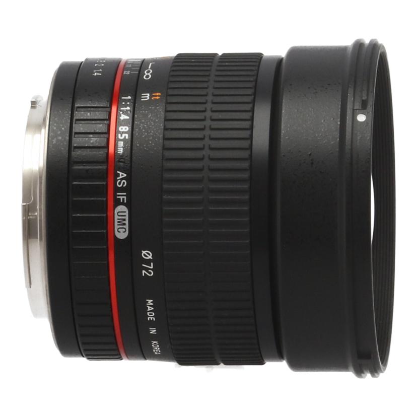 SAMYANG　Canon サムヤン　/交換レンズ／85mm/85mm F1.4 AS IF UMC//T114L0004/Bランク/62