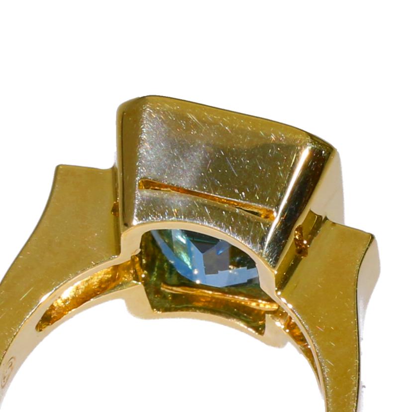 /　◎K18ブルートパーズダイヤリング7．95／D0．05ct//ABランク/59