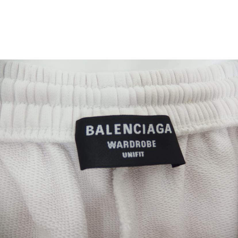 BALENCIAGA BALENCIAGA/ロゴ刺繍ワイドスウェットハーフパンツ/TMVF5 9784//サイズL/ABランク/82