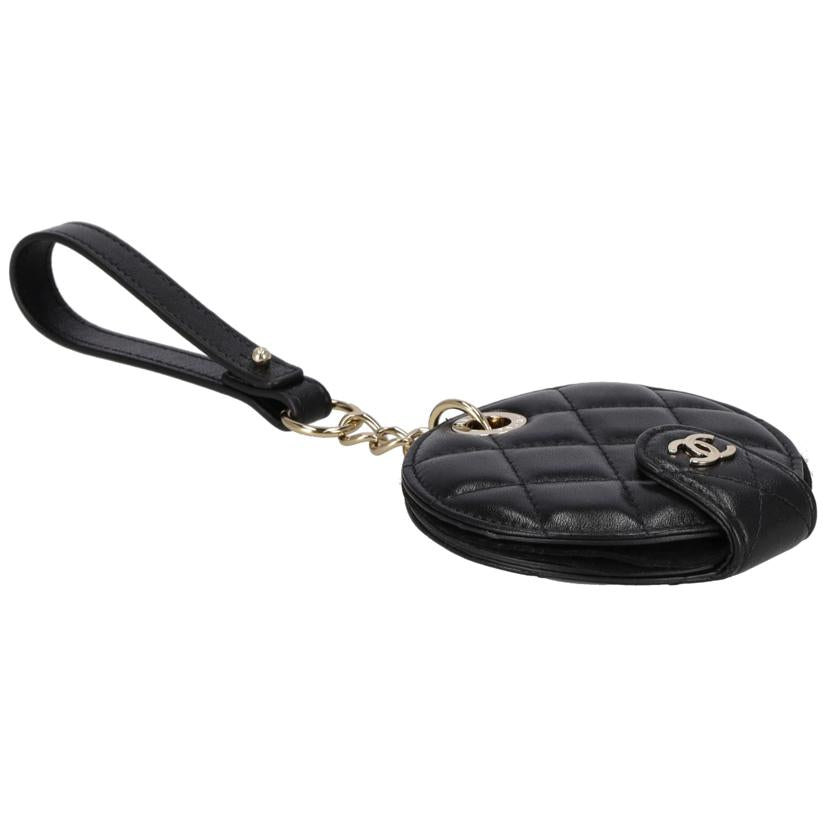 CHANEL シャネル/ココマークラムスキンラウンドネームタグ//289*****/Aランク/75