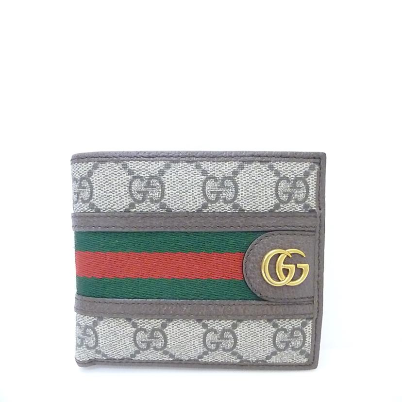 GUCCI グッチ/GGスプリームシェリーライン二つ折り財布/597609//041*/ABランク/88