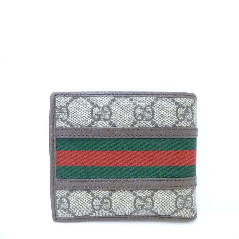 GUCCI グッチ/GGスプリームシェリーライン二つ折り財布/597609//041*/ABランク/88