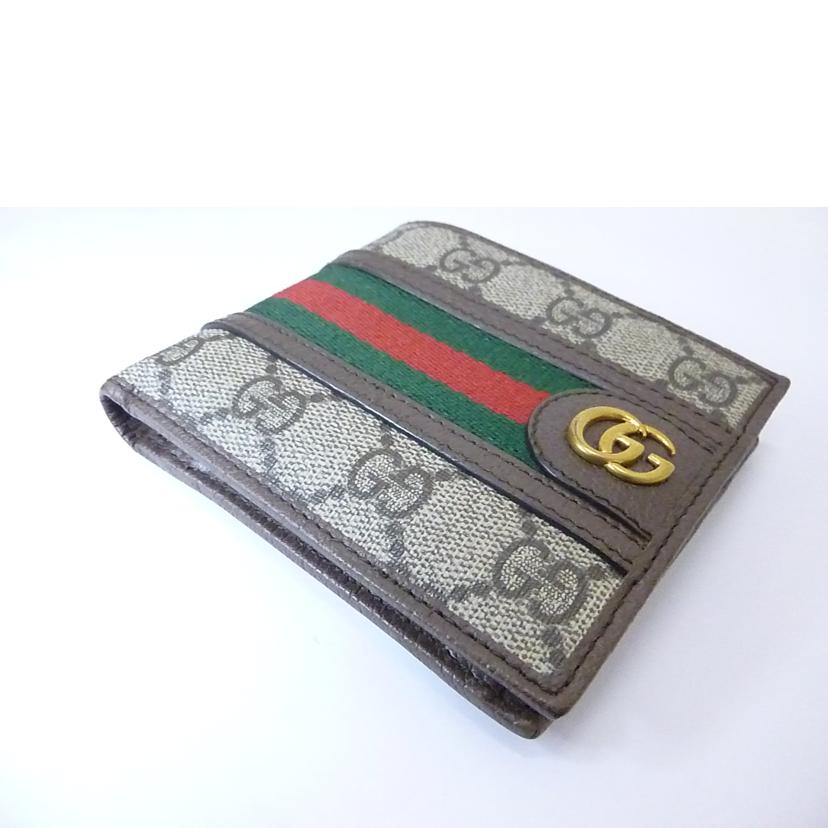 GUCCI グッチ/GGスプリームシェリーライン二つ折り財布/597609//041*/ABランク/88