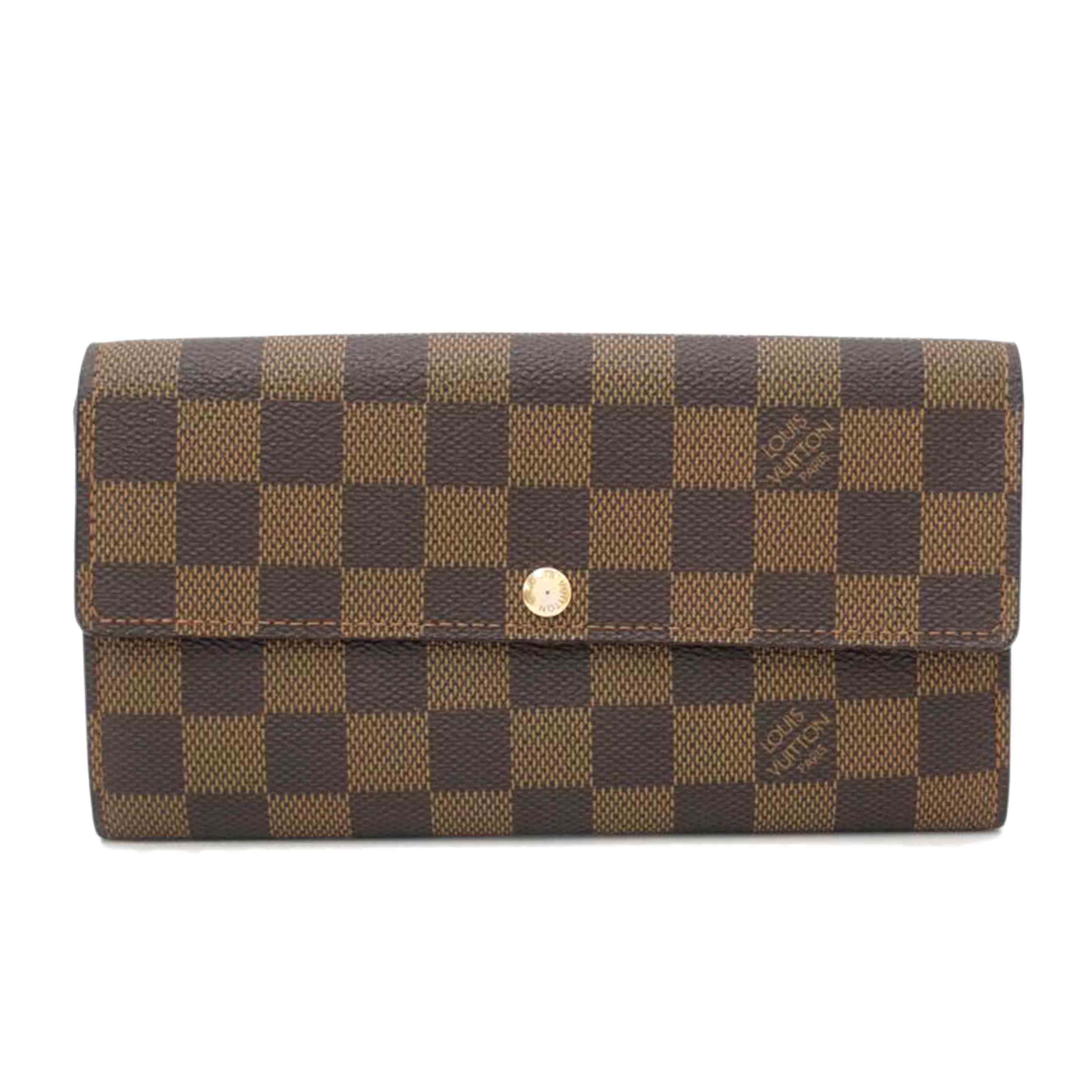 LOUIS　VUITTON ルイヴィトン/ポルトフォイユ・サラ／ダミエ・エベヌ/N61734//CA4***/ABランク/69