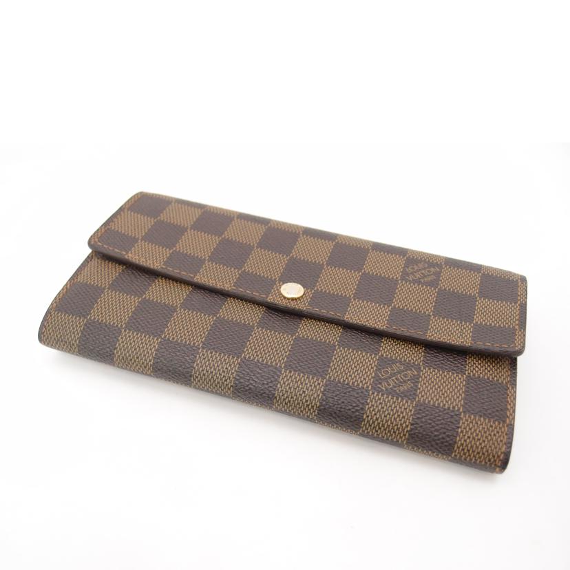 LOUIS　VUITTON ルイヴィトン/ポルトフォイユ・サラ／ダミエ・エベヌ/N61734//CA4***/ABランク/69