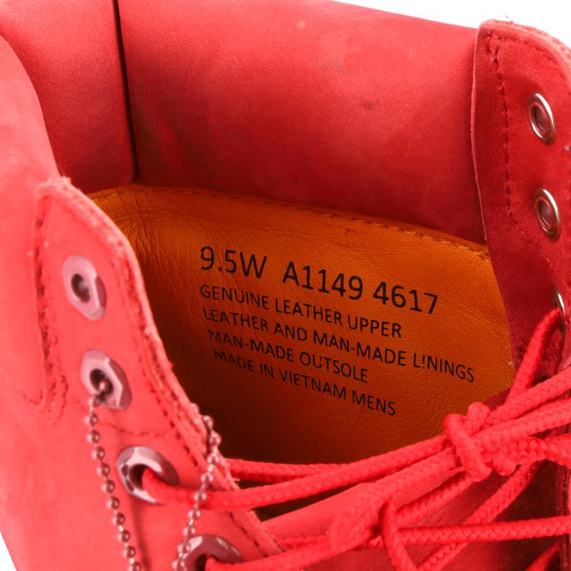 Timberland ティンバーランド/6インチ プレミアム ブーツ/9.5W/レッド/A1149//Bランク/01