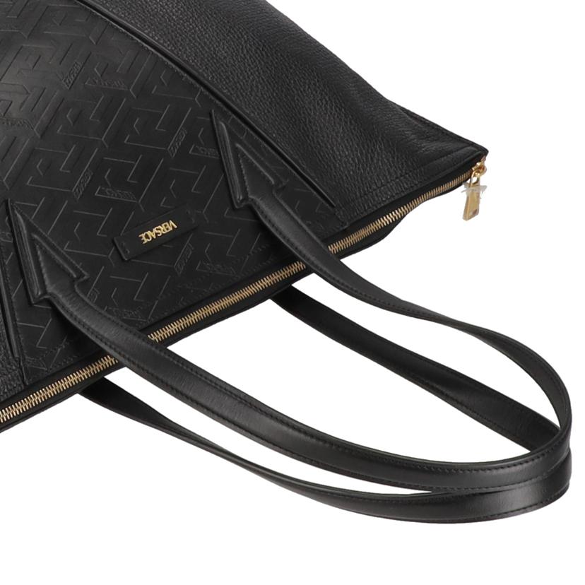 VERSACE ヴェルサーチェ/Vグレカレザートートバッグ／ブラック/1007560//043***********/SAランク/18