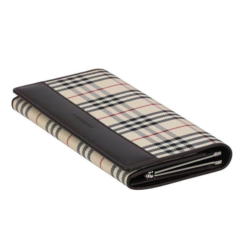 BURBERRY バーバリー/フタツオリガマグチ／ノバチェック　長財布//Aランク/19
