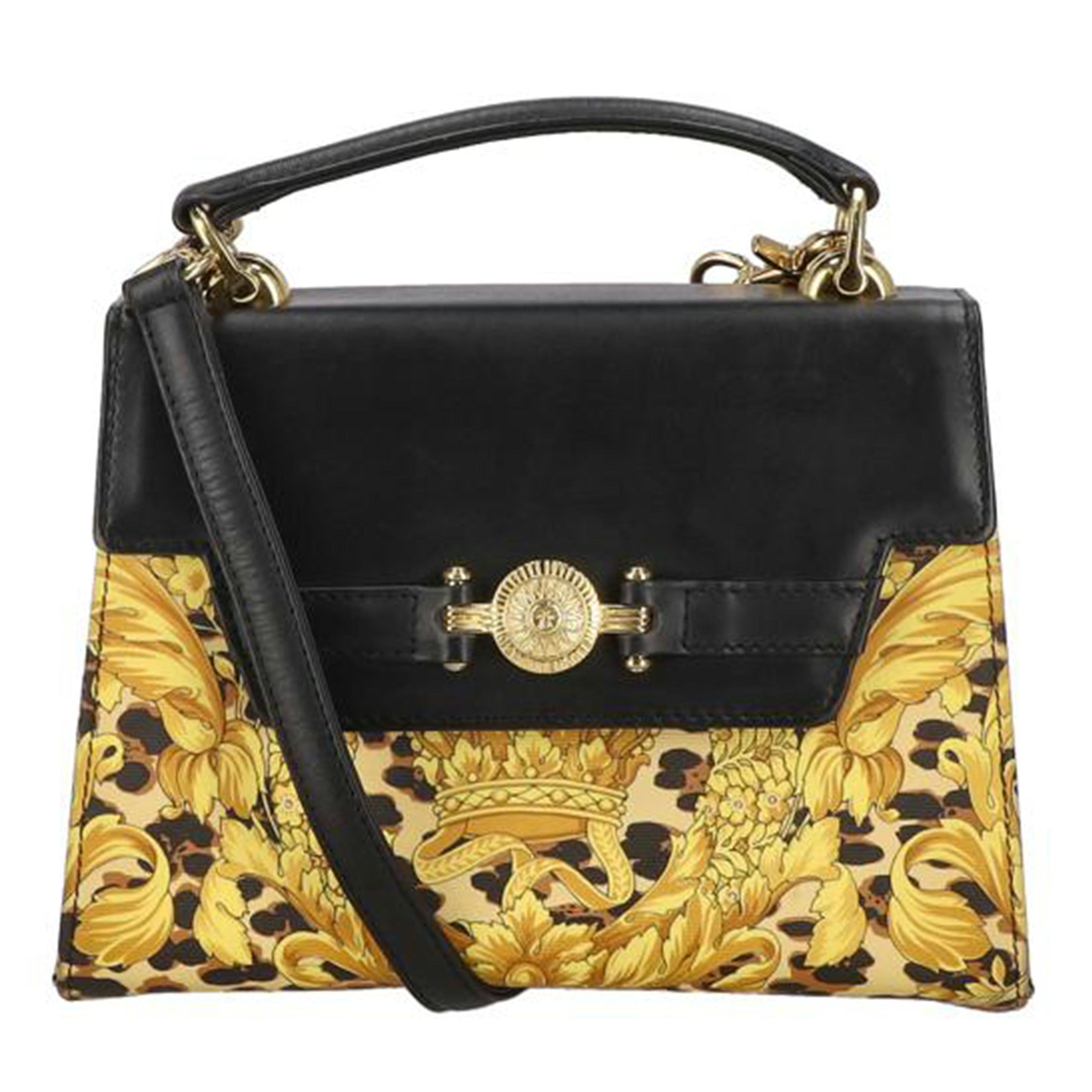極美品✨ジャンニ ヴェルサーチ ハンドバッグ 2way レザー イエロー 中古・古着通販】GIANNI VERSACE (ジャンニヴェルサーチ