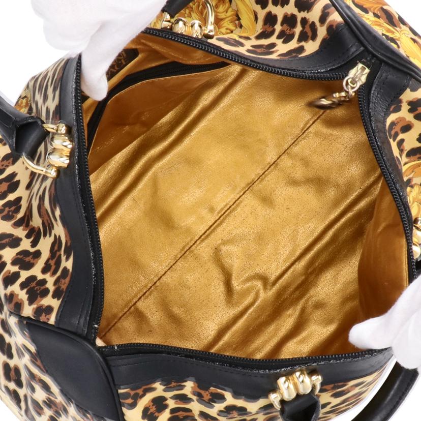 GIANNIVERSACE ジャンニヴェルサーチ /ボストンバッグ／ハンドバッグ／レオパード柄//ABランク/18