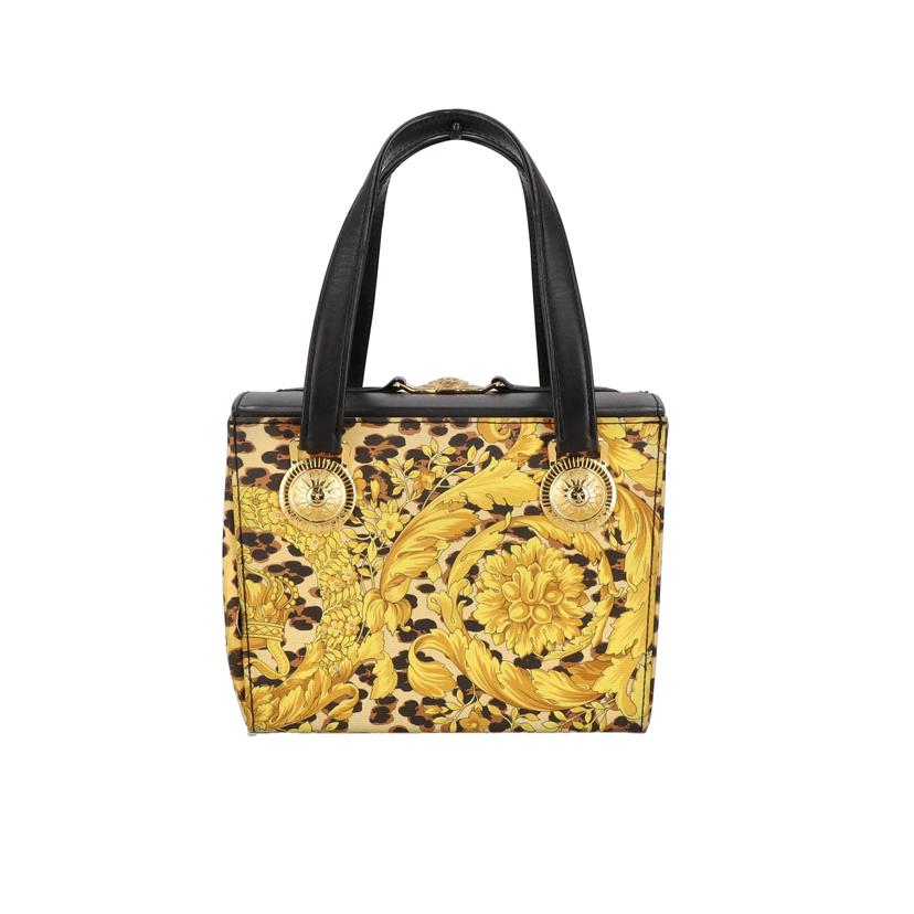 GIANNIVERSACE ジャンニヴェルサーチ/ボックス型ハンドバッグ／レオパード柄//ABランク/18