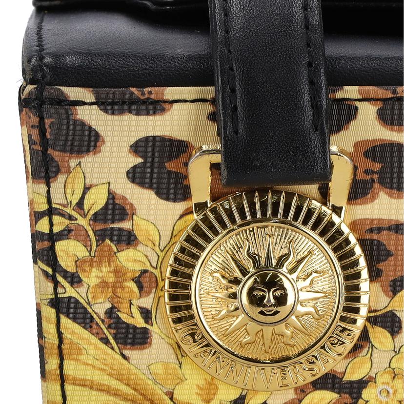 GIANNIVERSACE ジャンニヴェルサーチ/ボックス型ハンドバッグ／レオパード柄//ABランク/18