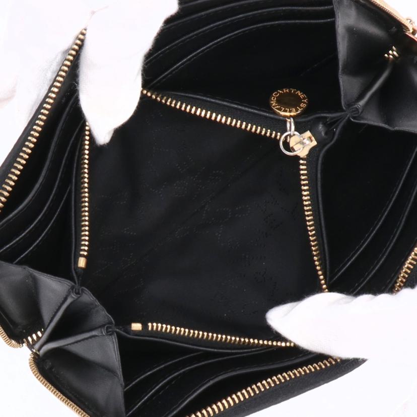 STELLA　McCARTNEY ステラマッカートニー/ロゴ／ラウンドファスナー長財布／ブラック/700251WP0057//Aランク/18