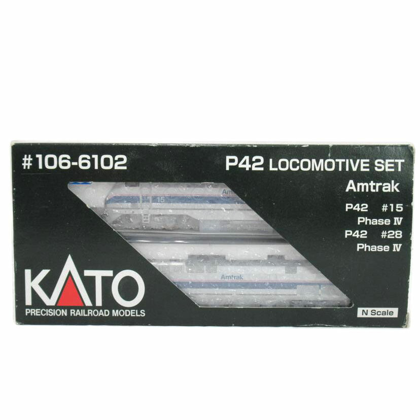 Kato 106-6102 N Scale Amtrak 5 and 52 P42 Diesel Locomotive Set