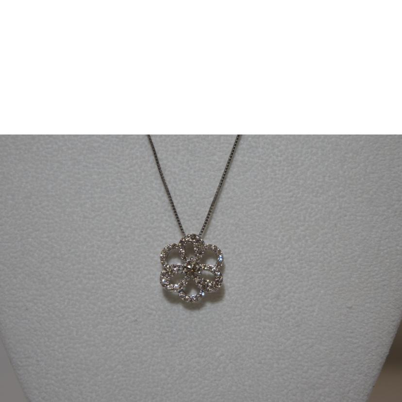 K18WGダイヤネックレス1．00ct//ABランク/94