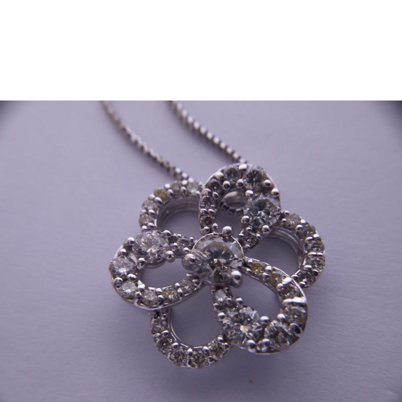 K18WGダイヤネックレス1．00ct//ABランク/94