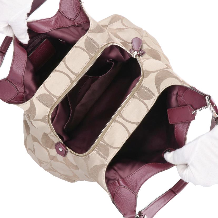 COACH コーチ/シグネチャーホーボー／ショルダーバッグ/F24742//H13**/Aランク/18