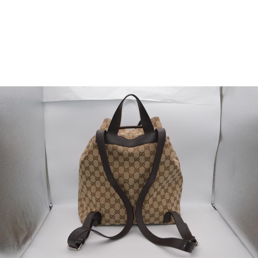 GUCCI グッチ/GGキャンパスデイレザーバックパック/449175//527***/Aランク/89