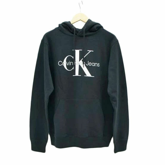 CALVIN　KLEIN　JEANS カルバンクラインジーンズ/センターロゴ／プルオーバーパーカー　／ブラック/J320934//Aランク/18
