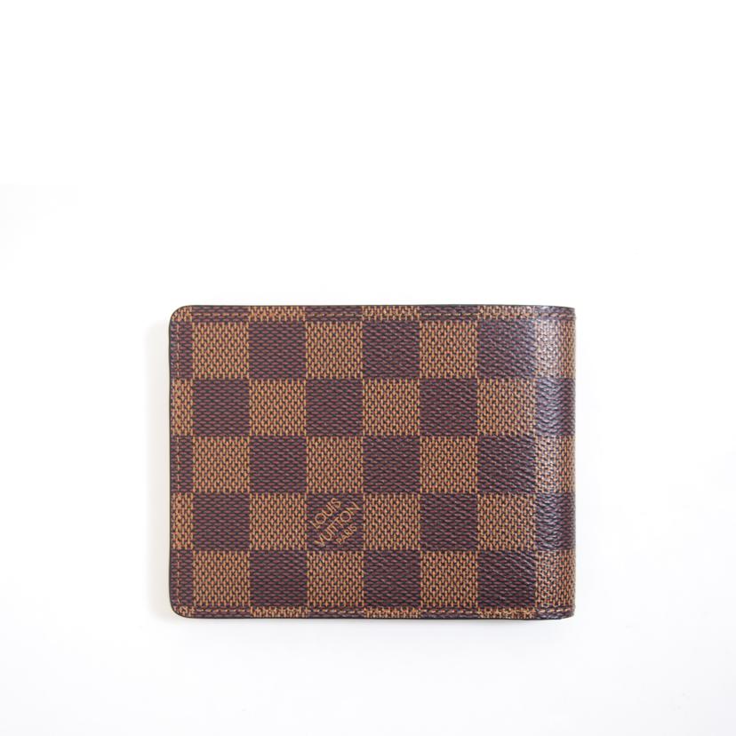 LOUIS　VUITTON ルイヴィトン/ポルト・フォイユ・ミュルティプル　エベヌ／ダミエ/N60895//RA1***/ABランク/71
