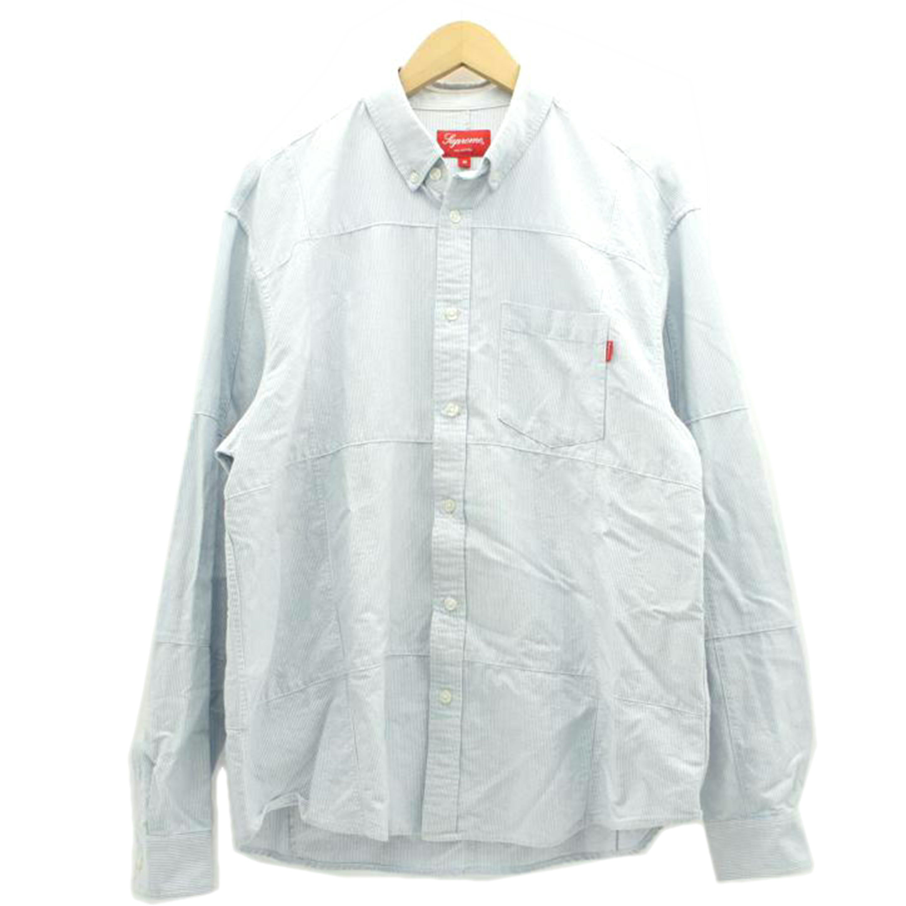 Supreme シュプリーム/ストライプ長袖シャツ/ブルー//Bランク/18
