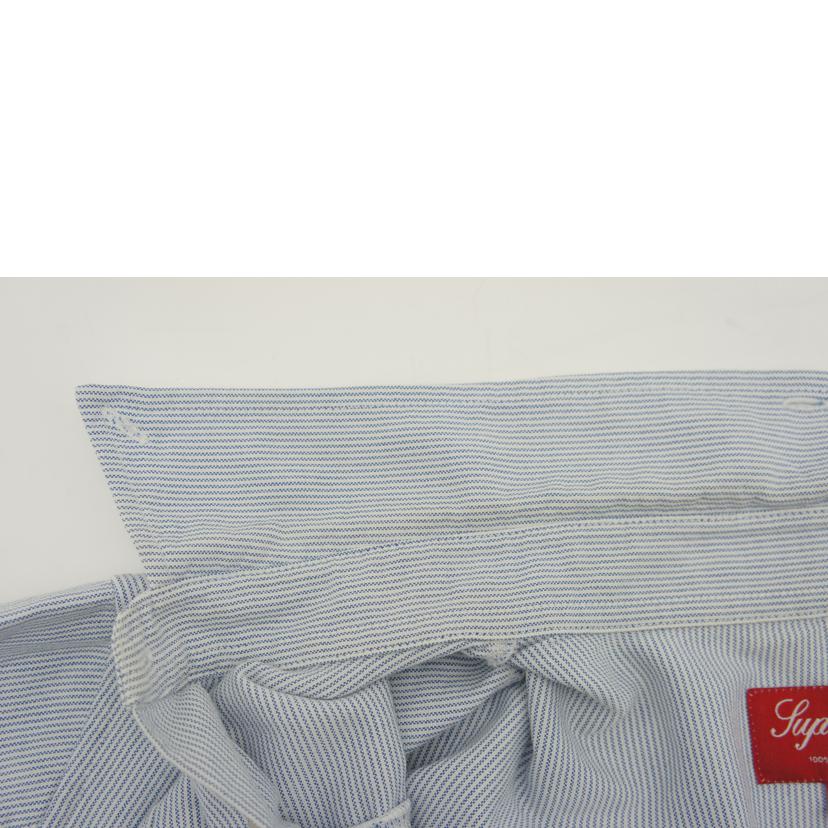Supreme シュプリーム/ストライプ長袖シャツ/ブルー//Bランク/18