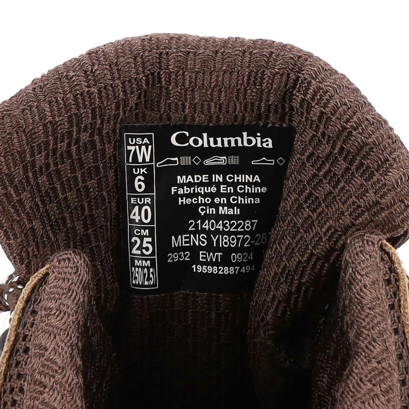 Columbia コロンビア/セイバー 6 ミッド アウトドライ ワイド トレッキングシューズ/25.0cm/ブラウン/YI8972-287//Sランク/01
