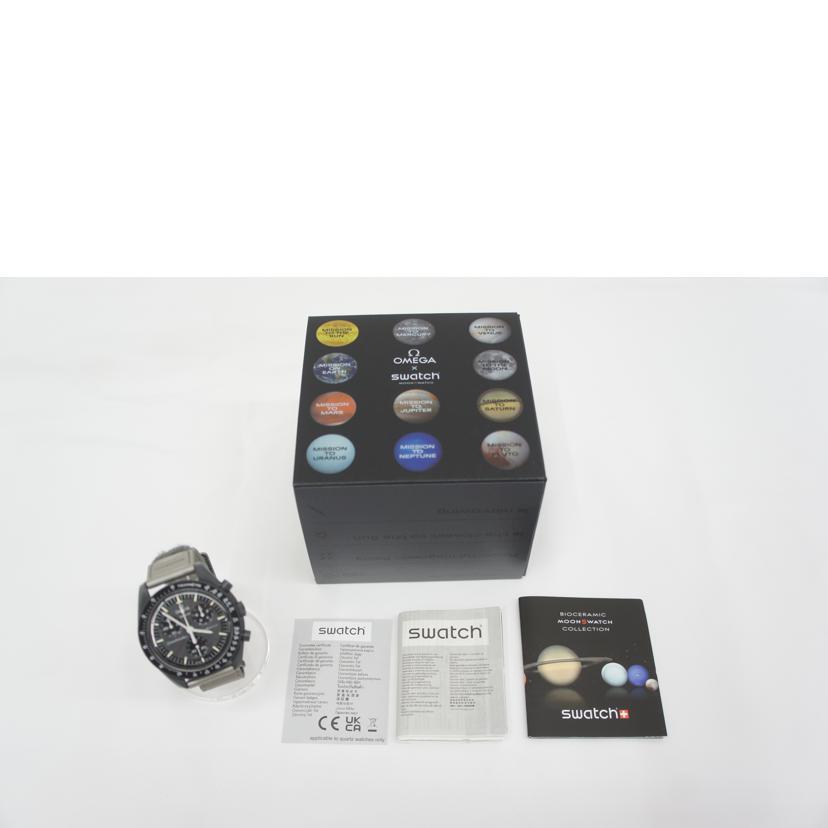 OMEGA×swatch オメガ×スウォッチ/ムーンスウォッチMISSION　TO　MERCURY／クオーツ/SO33A100//Bランク/05