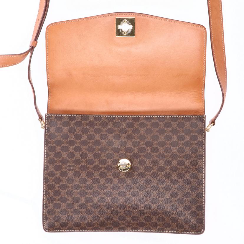 CELINE セリーヌ⁄マカダム柄ショルダーバッグ⁄ブランドバック⁄Bランク 