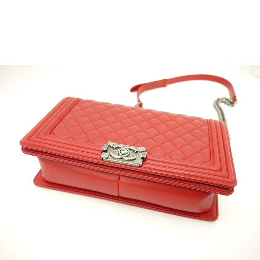 CHANEL シャネル/ボーイシャネルチェーンショルダー／レッド//204*****/Aランク/69