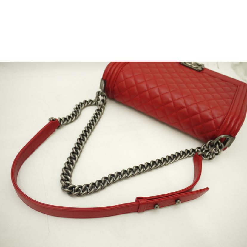 CHANEL シャネル/ボーイシャネルチェーンショルダー／レッド//204*****/Aランク/69