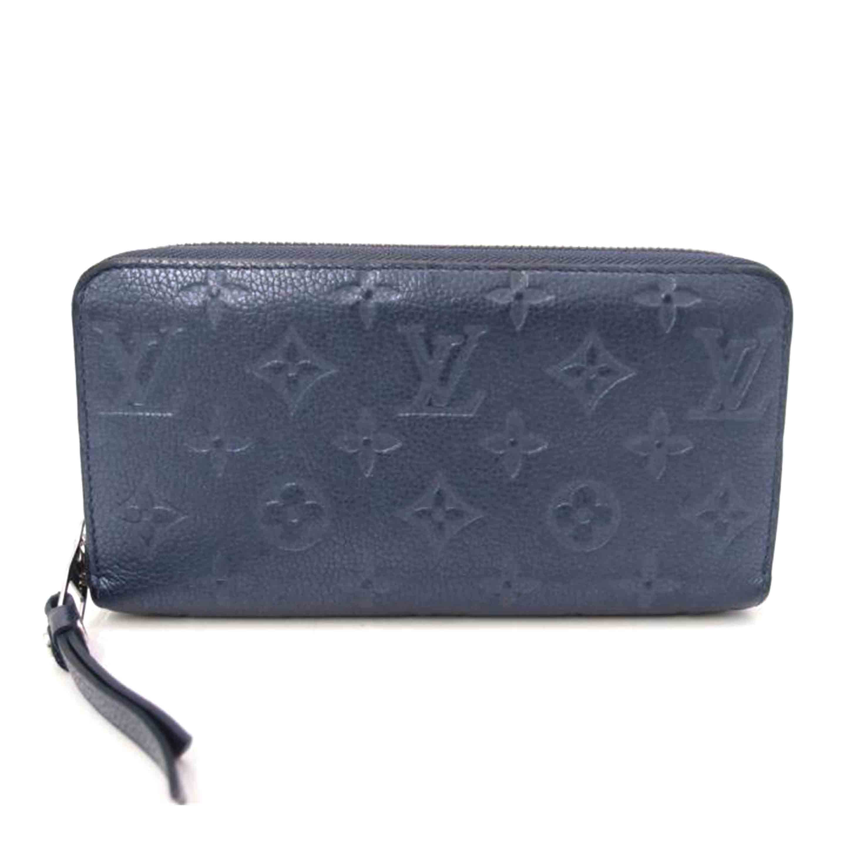 LOUIS　VUITTON ルイ・ヴィトン/ジッピーウォレット／アンプラント／メタリックブルー/M80958//RFI*****/Bランク/69