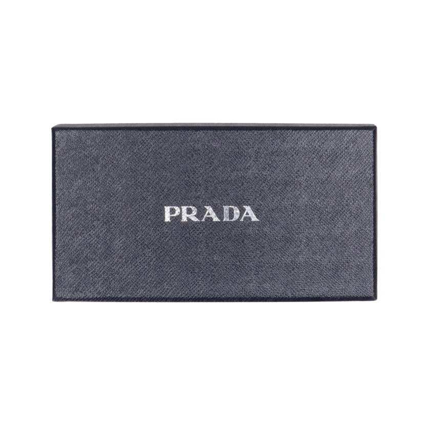 PRADA プラダ/ビジューラウンドファスナー長財布／ブラック/1M0506//164/ABランク/18