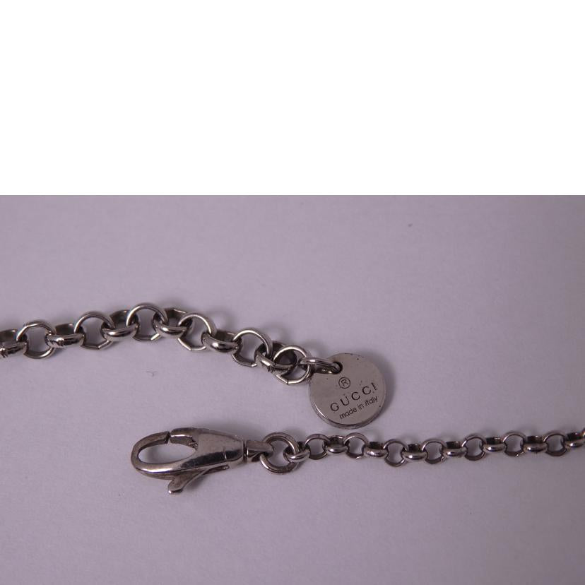 GUCCI グッチ/インターロッキングシルバーネックレス//Aランク/76