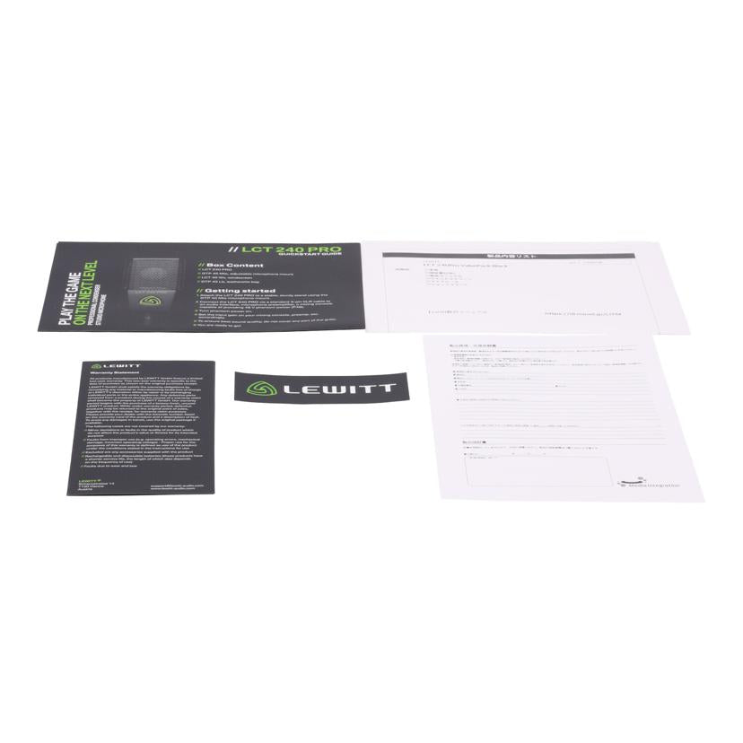 LEWITT ルーイット/コンデンサーマイク　/LCT240 PRO//W7U0231/Bランク/62