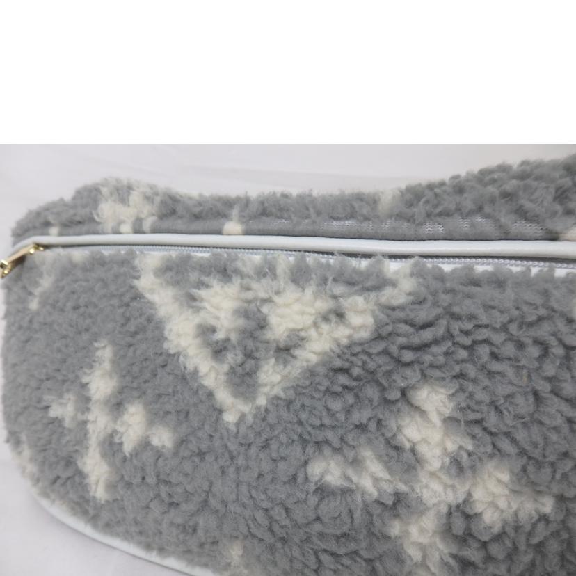 russet ラシット/ラシット　ボア×レザー　ボディバッグ　グレー/CE-1422//Aランク/84