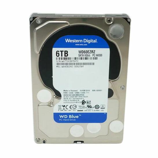 WestermDigital ウェスタンデジタル/6TB　HDD/WD60EZAX-00GZ5B1//ABランク/88