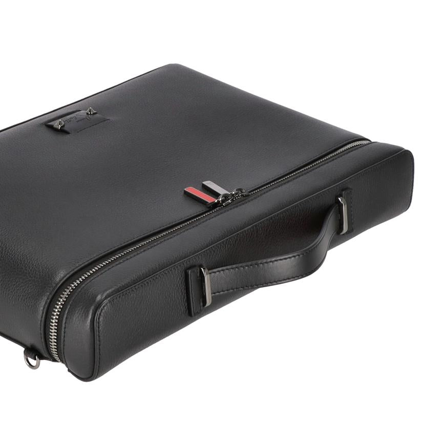 C．Louboutin クリスチャン・ルブタン/キピドック2WAYブリーフケース／ブラック×レッド系/3195043//Aランク/18
