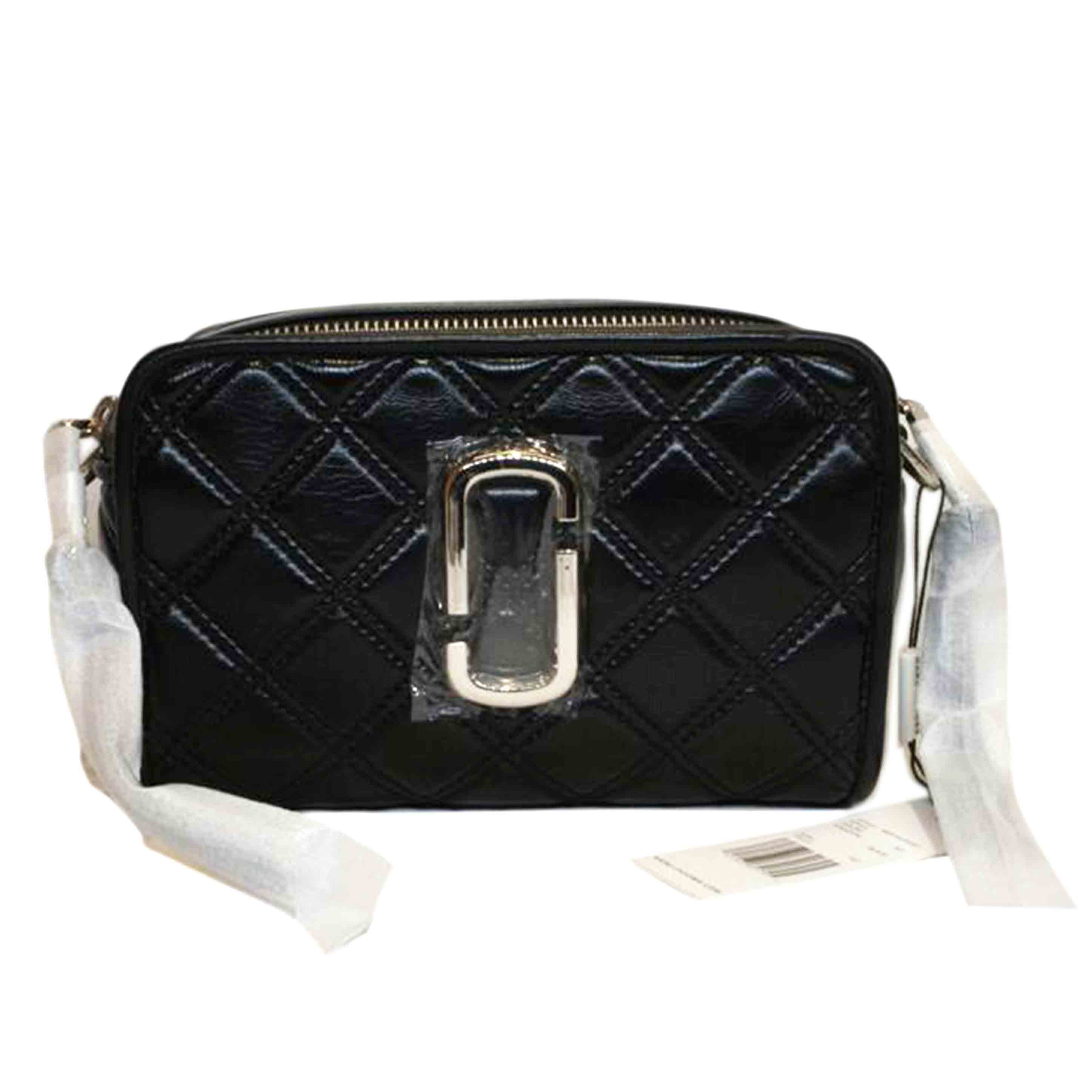 MARC　JACOBS マークジェイコブス/ザキルテッドソフトショットショルダーブラックSV金具/M0014519-001//Sランク/92