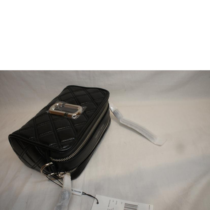 MARC　JACOBS マークジェイコブス/ザキルテッドソフトショットショルダーブラックSV金具/M0014519-001//Sランク/92